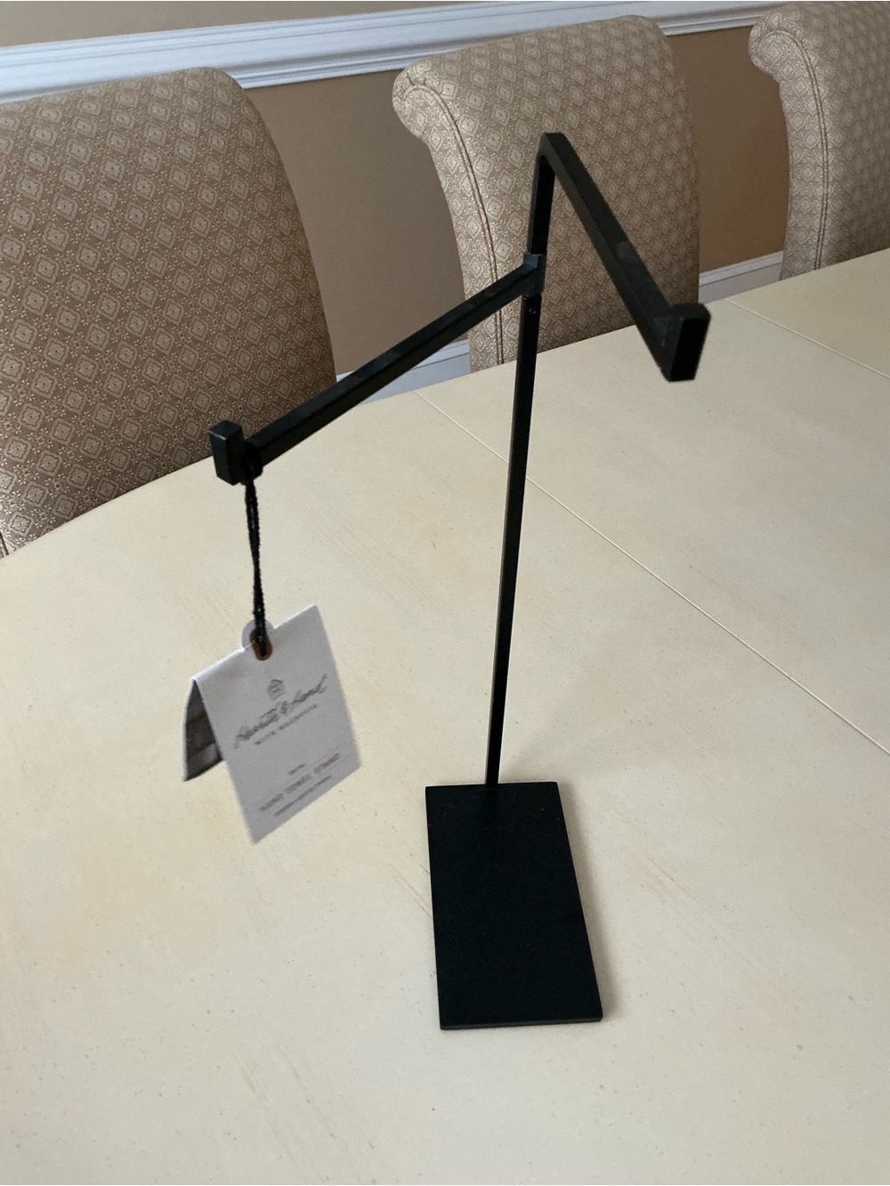 NWT Black Metal Hearth & Hand  Hand Towel Stand Holder